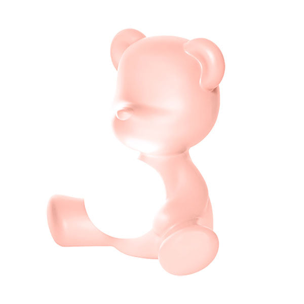 Teddy Girl Lamp With Rechargeable Led - Pink