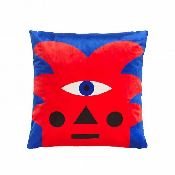 Oggian Red Palm Cushion