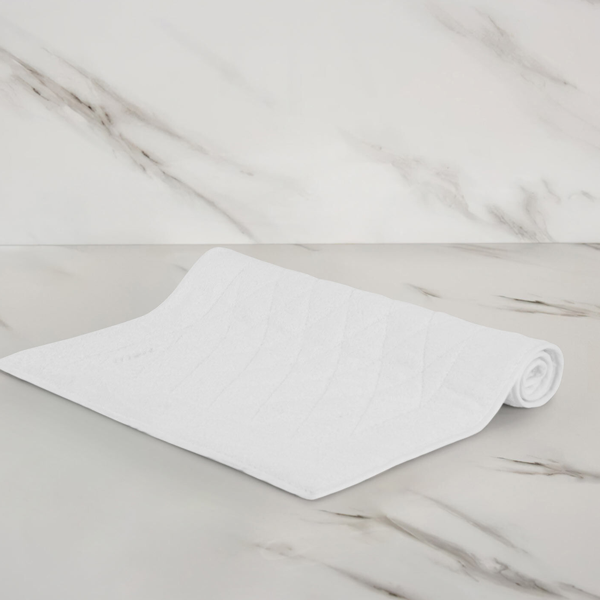 UNITO BATH MAT - WHITE, 54X87