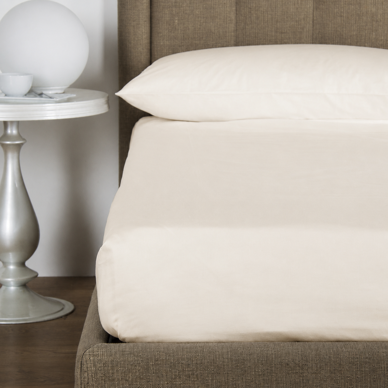 COTONE BOTTOM FITTED SHEET IVORY