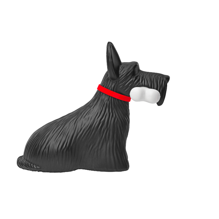 Scottie Dog Lamp - Balck