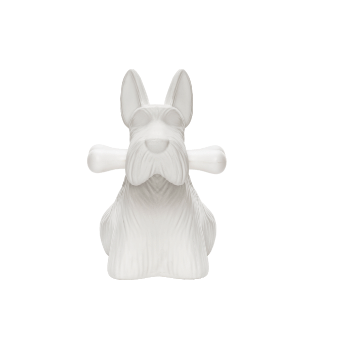 Scottie Dog Lamp - White