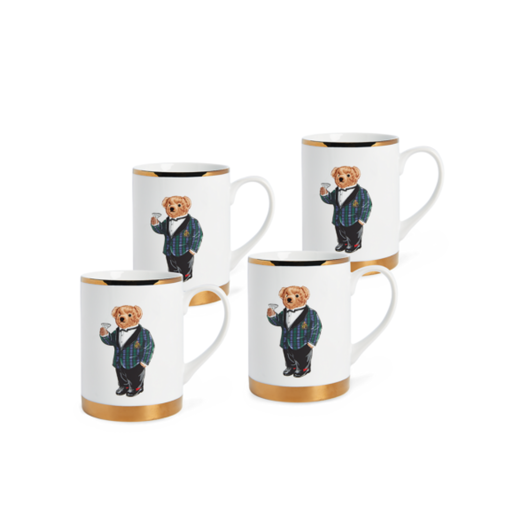 Thompson Polo Bear Mug Set of 4