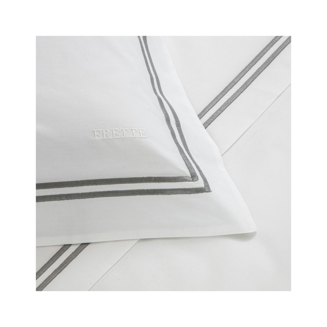 Classic Sham White-Grey, 51X71