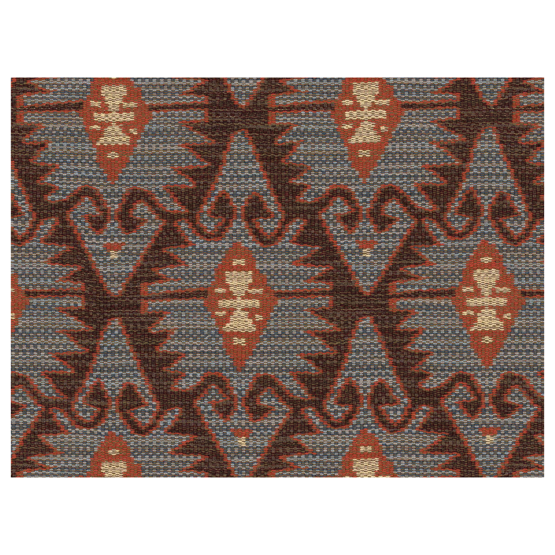 Espiga Blue Aztec-inspired Kilim CUSHION, 55X55
