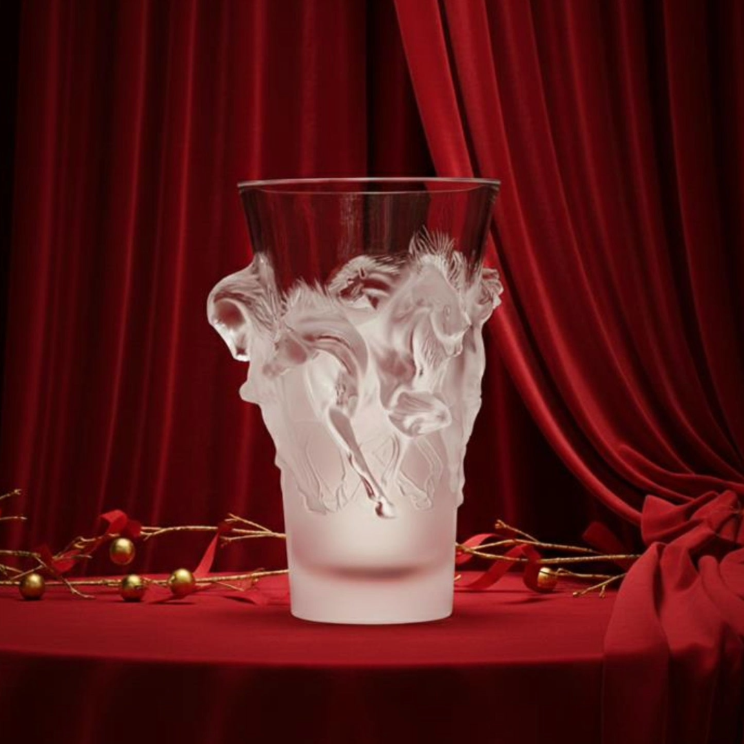Equus vase Clear crystal - Limited and Numbered Edition