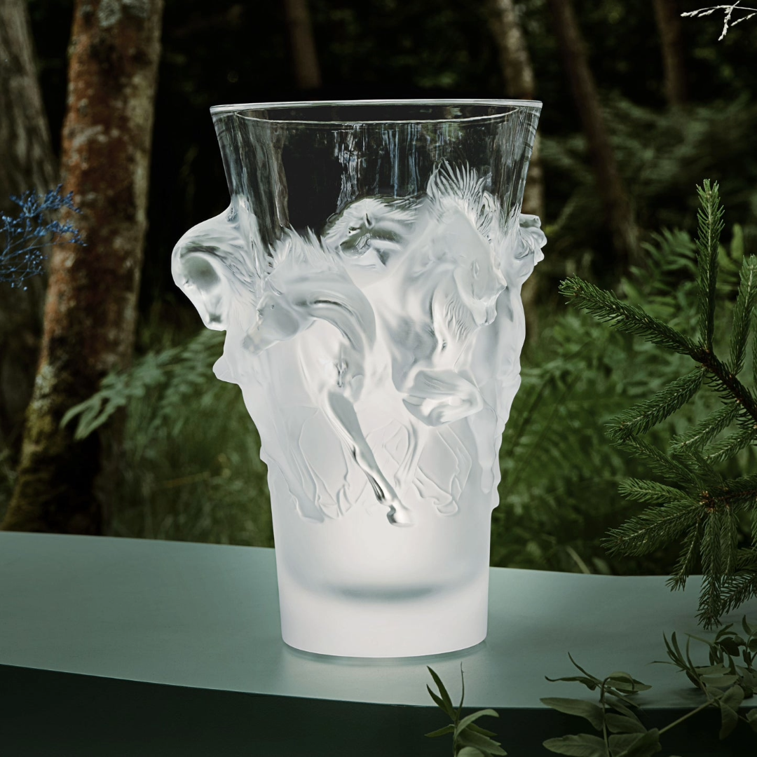 Equus vase Clear crystal - Limited and Numbered Edition