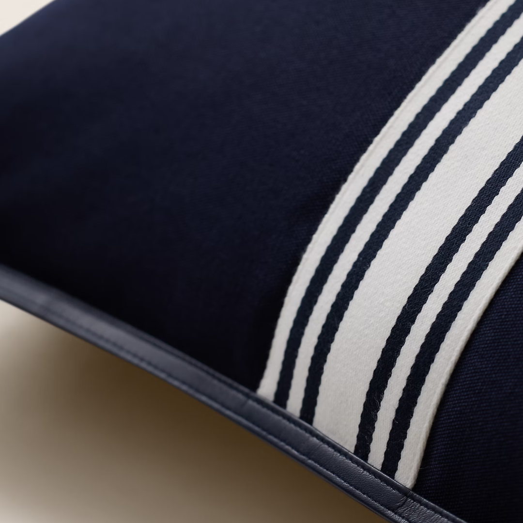 Emerick Throw Pillow, NAVY- 55X55