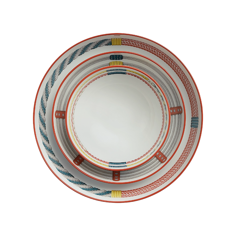 Tressages Equestres hollow dish, large model
