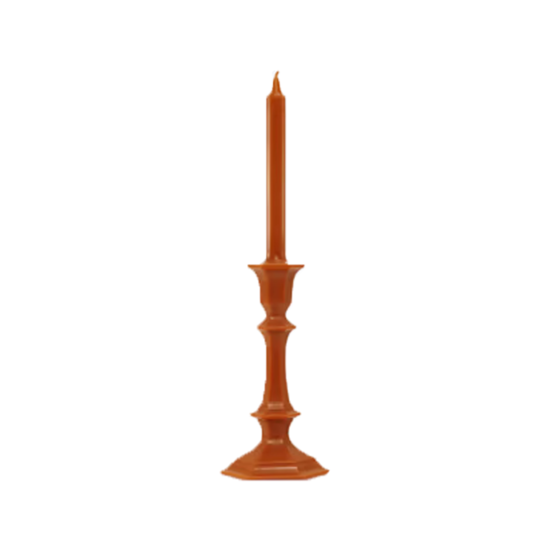Harcourt Candlestick Candle, Orange