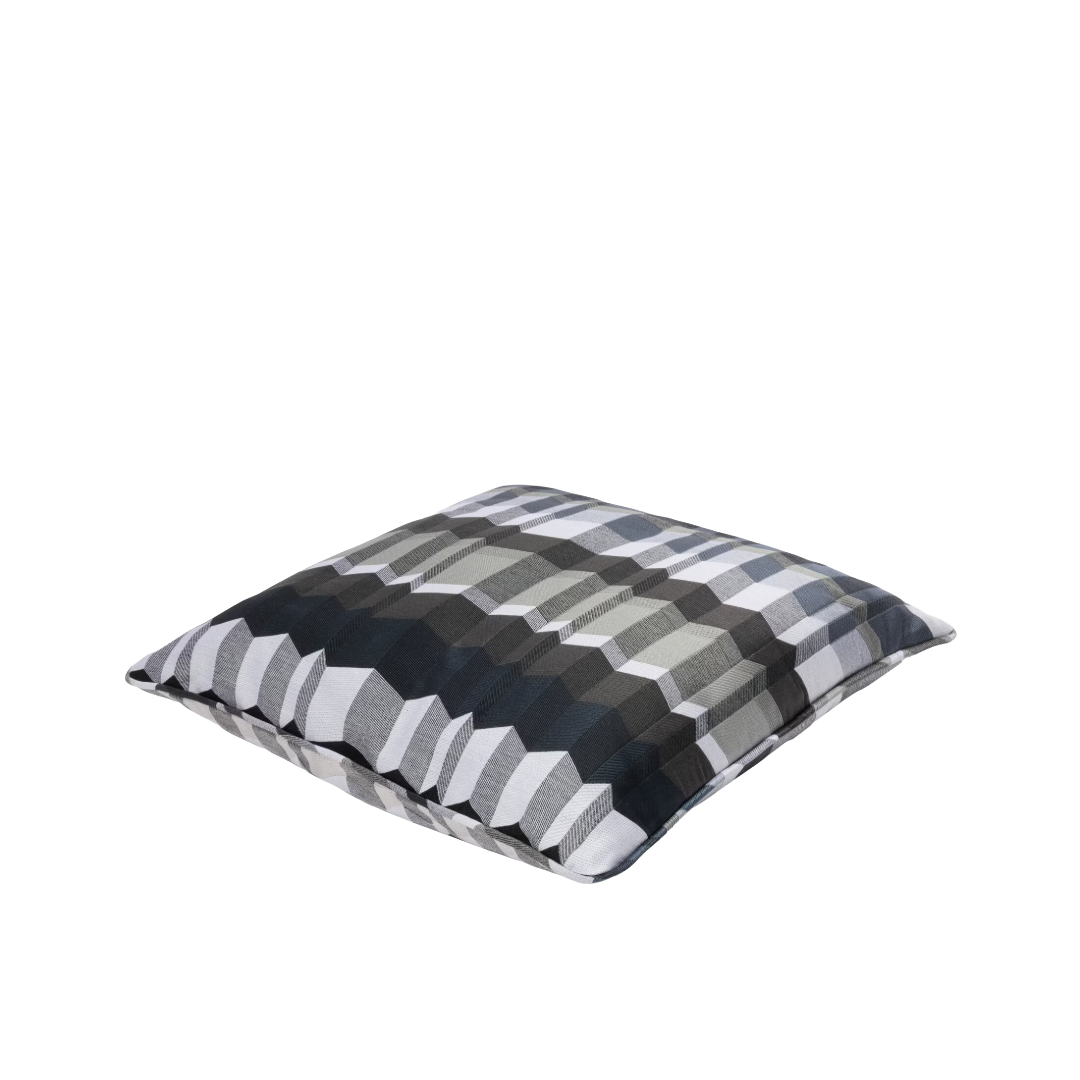 Positano cotton-blend cushion BLACK MULTICOLOR 160, 40x40