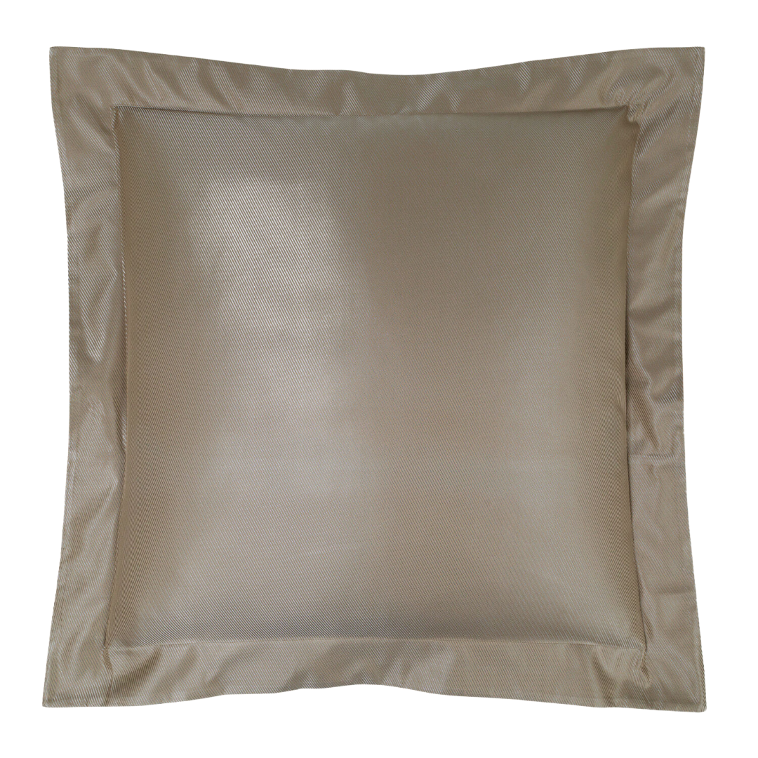 Oblique Jacquard Euro Sham, TAUPE/SAVAGE BEIGE