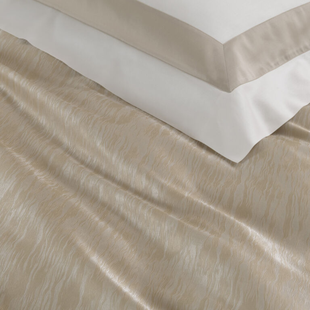 Luxury Sway Jacquard Sham, Milk-GoldenBeige