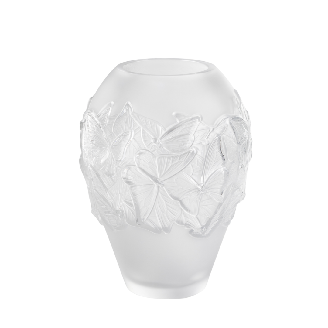 Numbered Edition - Papillons Vase Clear crystal