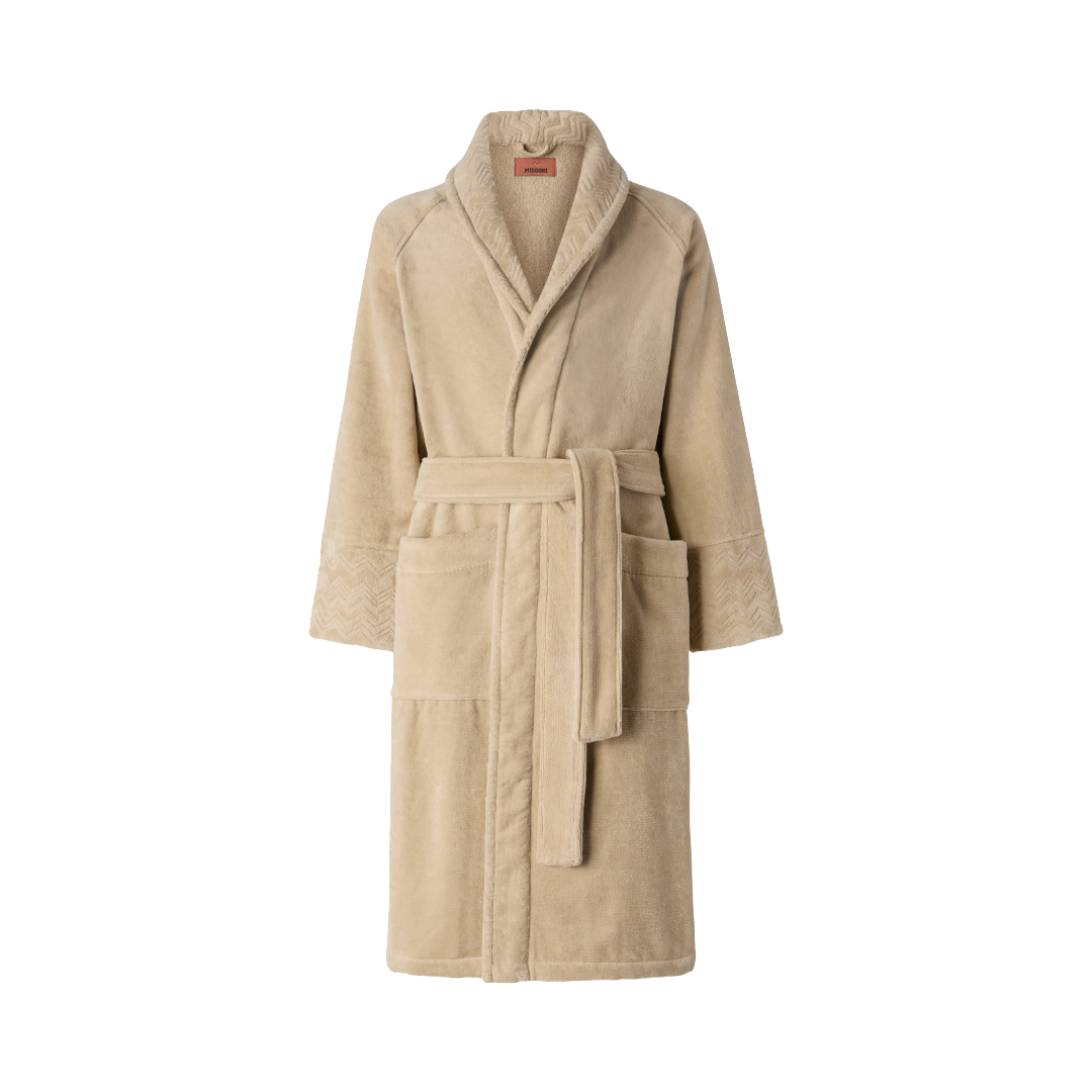 Giorgio cotton terry bathrobe with belt