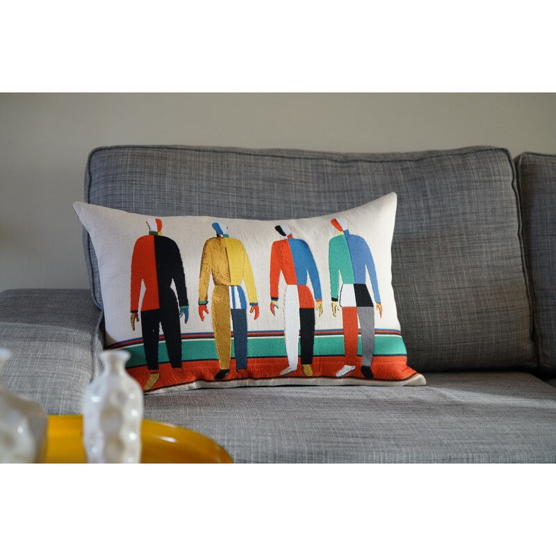 Les Sportifs, cushion,41x64