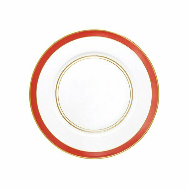 Small Band Dinner Plate, Cristobal – Coral