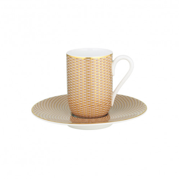 Trésor - Expresso cup and saucer n°1 with round gift box (12 cl)