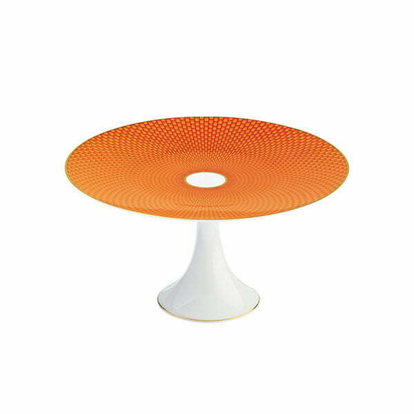 Tresor - Petit Four Stand ,Orange (22 cm)