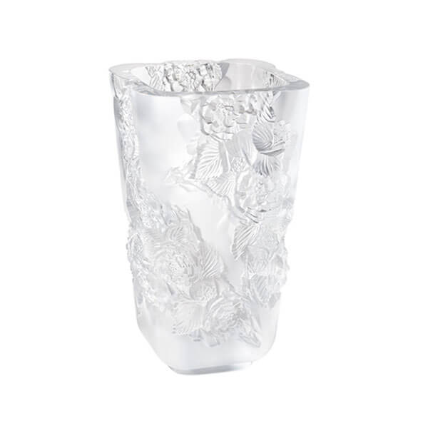 Pivoines Vase – Large , Clear Crystal