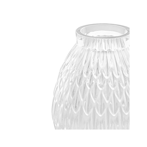 Plumes Small Vase - Clear Crystal