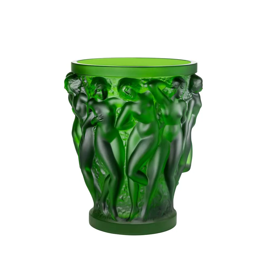 Bacchantes Vase | Green amazon crystal