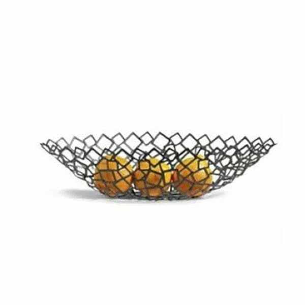 Crescent Metallic Fruit Bowl