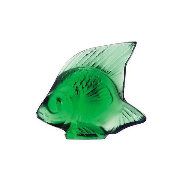Fish Sculpture Emerald Green Crystal