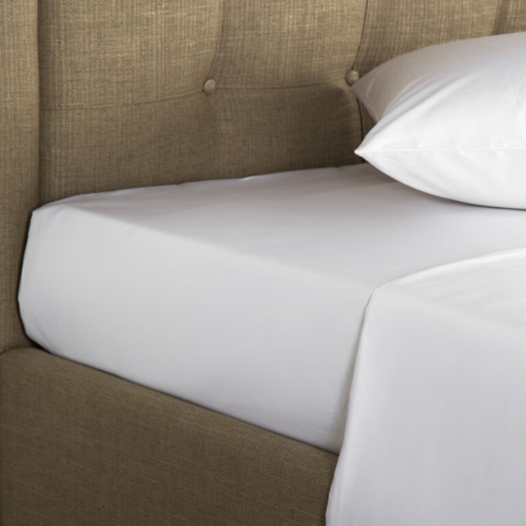 COTONE BOTTOM FITTED SHEET WHITE