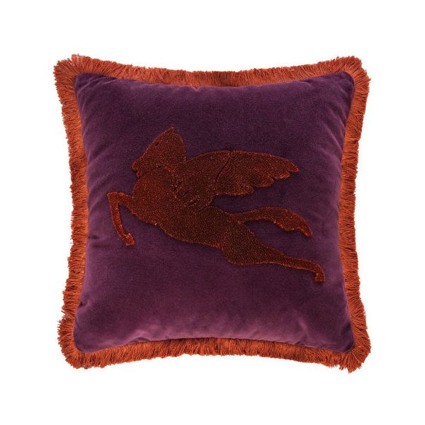 Embroidered - Cushion (Purple)