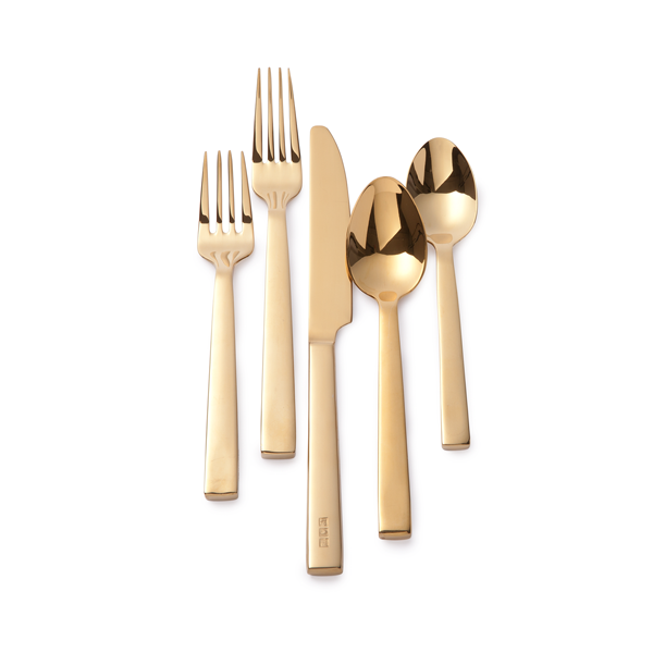 Academy 5-Piece Place Setting, gold