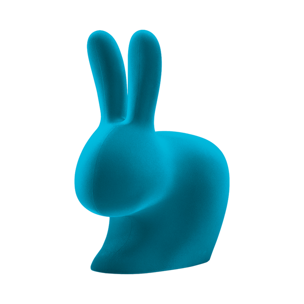 Rabbit Chair Velvet Finish - Turquoise