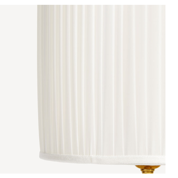 Cylindrical pleated lampshade
