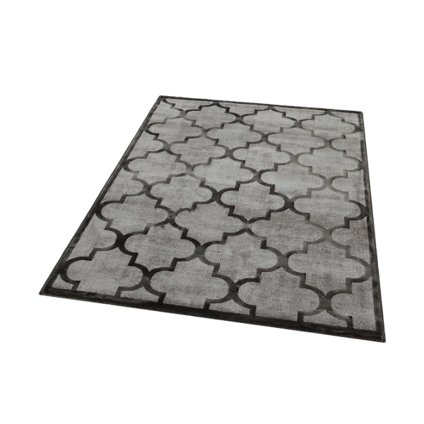 Machine Made Rugs - Como CM 04 Grey Black (80X150)