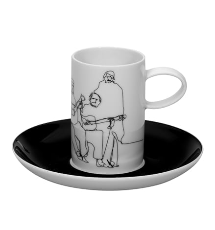 Fado – Set Of 4 Coffee Cups & Saucers