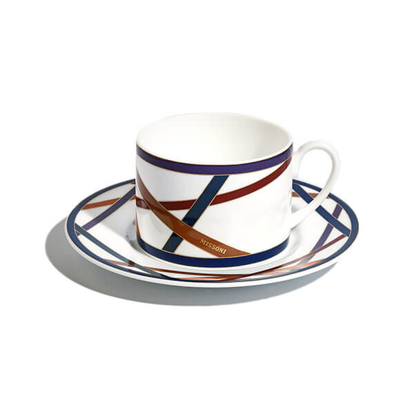 Nastri – Multicolor Tea Cup & Saucer