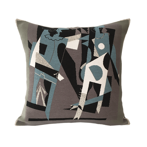 Arlequin et femme au collier – 1917 – Cushion