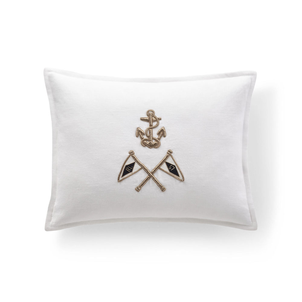 Bayview throw pillow white, 38X50