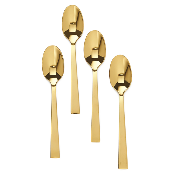 DEMITASSE SPOONS—SET OF FOUR, gold