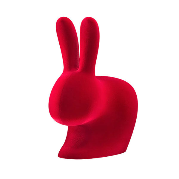 Rabbit Chair Velvet Finish - Red