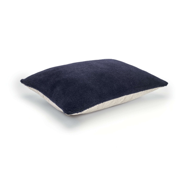 Cushion Wool plush Blue nuit, 002