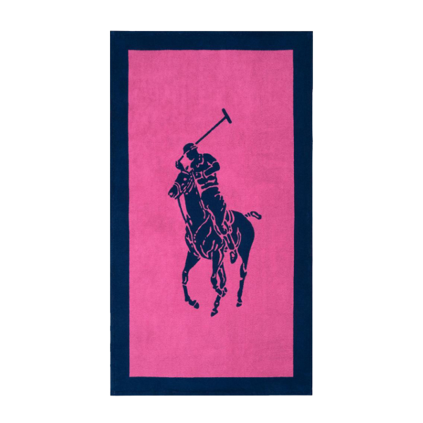 Polo Jacquard Beach Towel Maui & Navy, 100X170