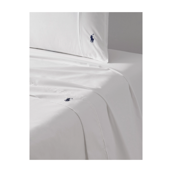 Polo Player Flat Sheet White, 240X280