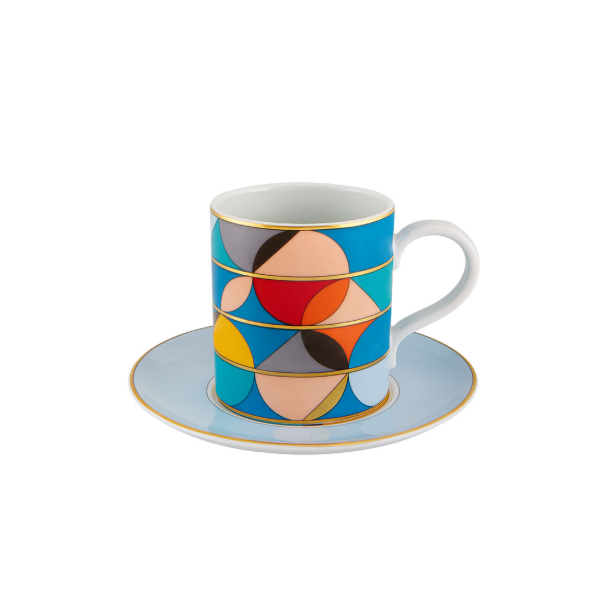 Futurismo Tea Cup with Saucer