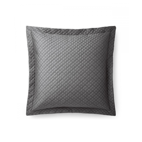 Argyle Quilted Sham Graphite, 65X65