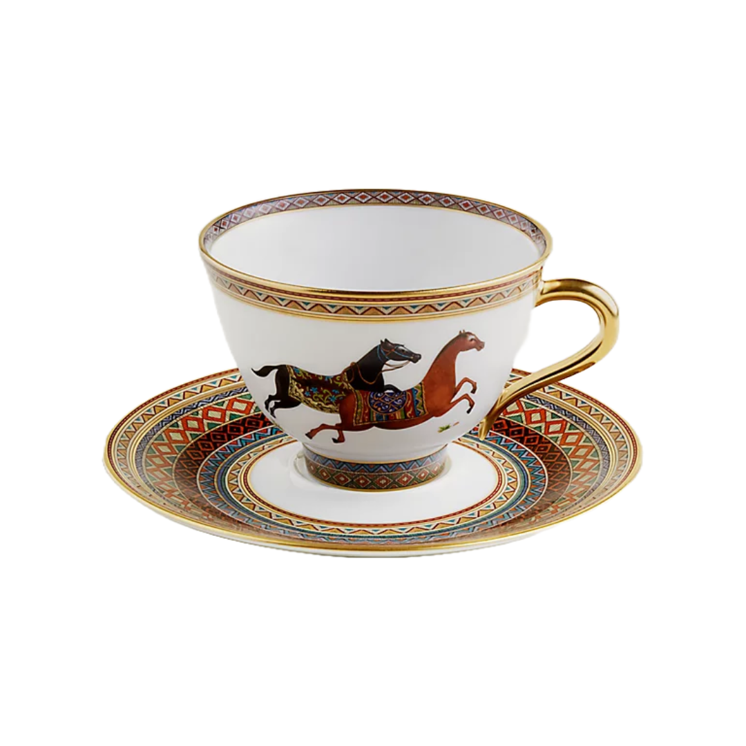 Cheval d’Orient tea cup and saucer n°1