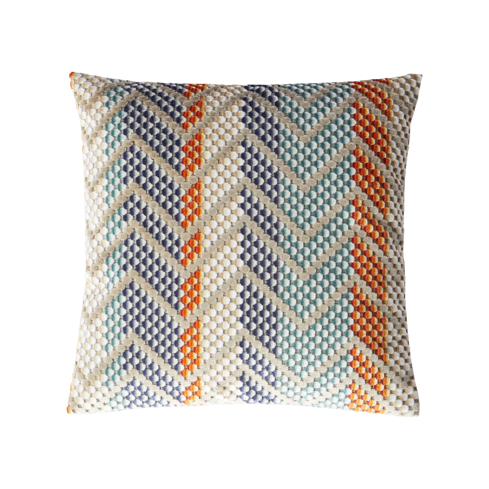 SQUAME CUSHION - ORANGE MULTICOLOR, 40X40