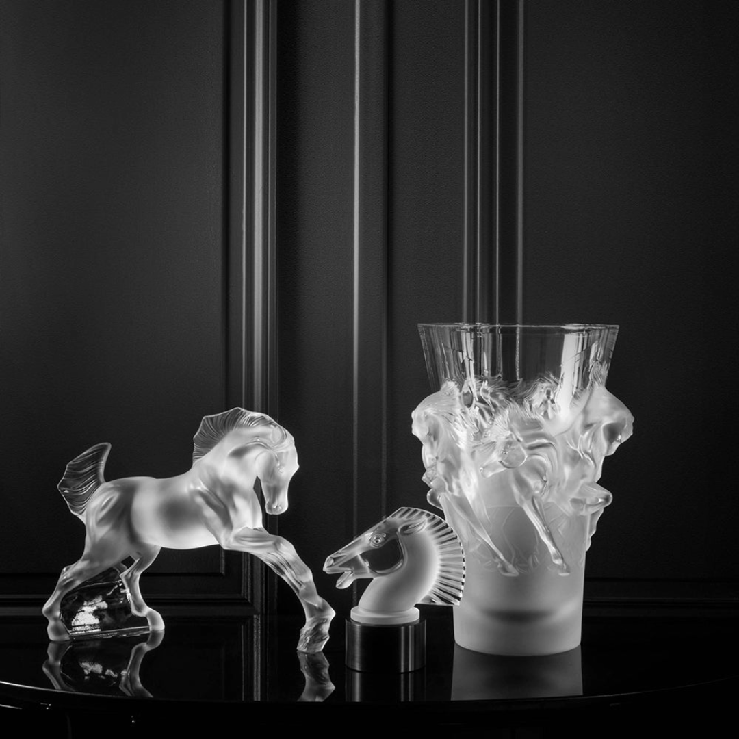 Equus vase Clear crystal  - Limited and Numbered Edition