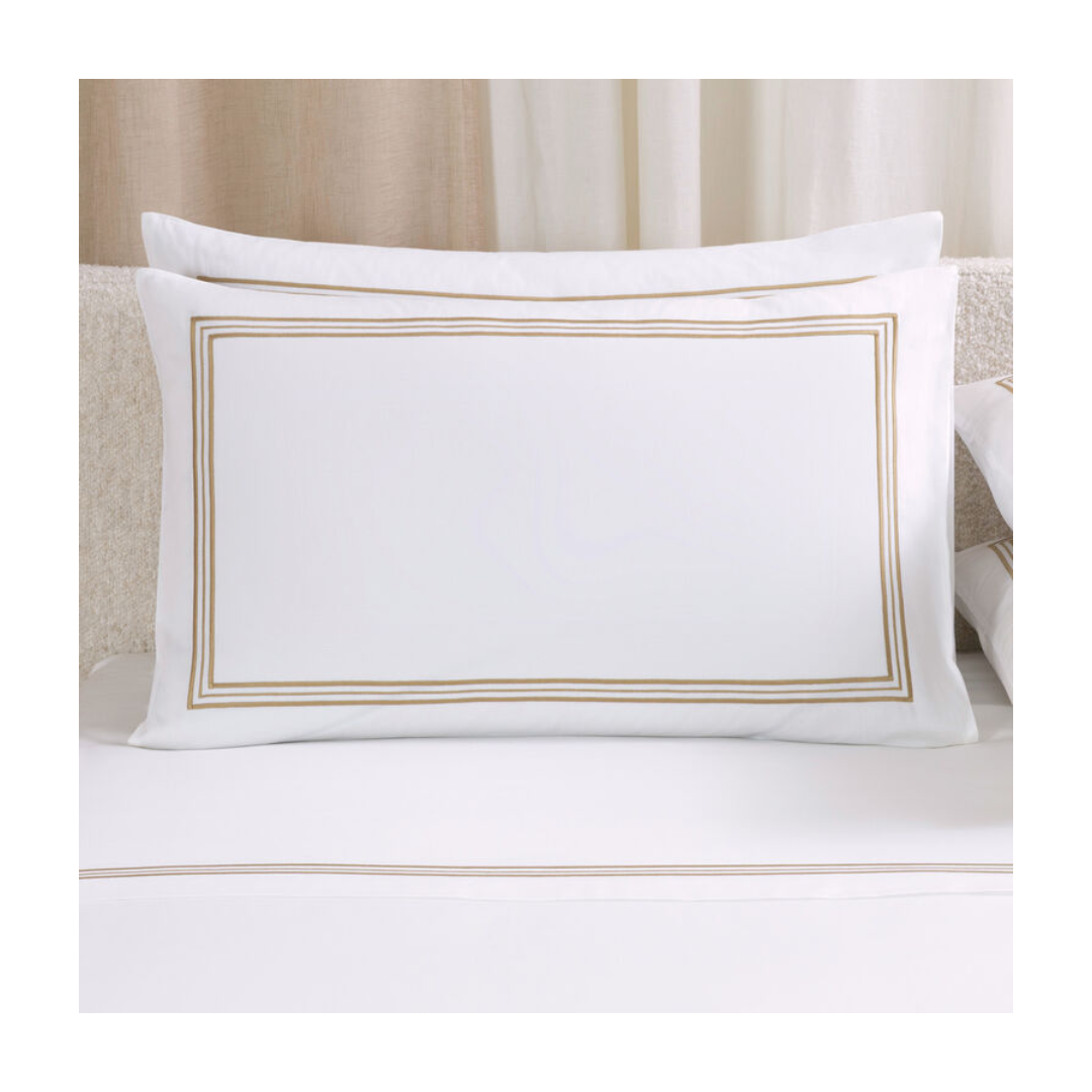 Signature Triplo Sateen Sham, Milk-Camel
