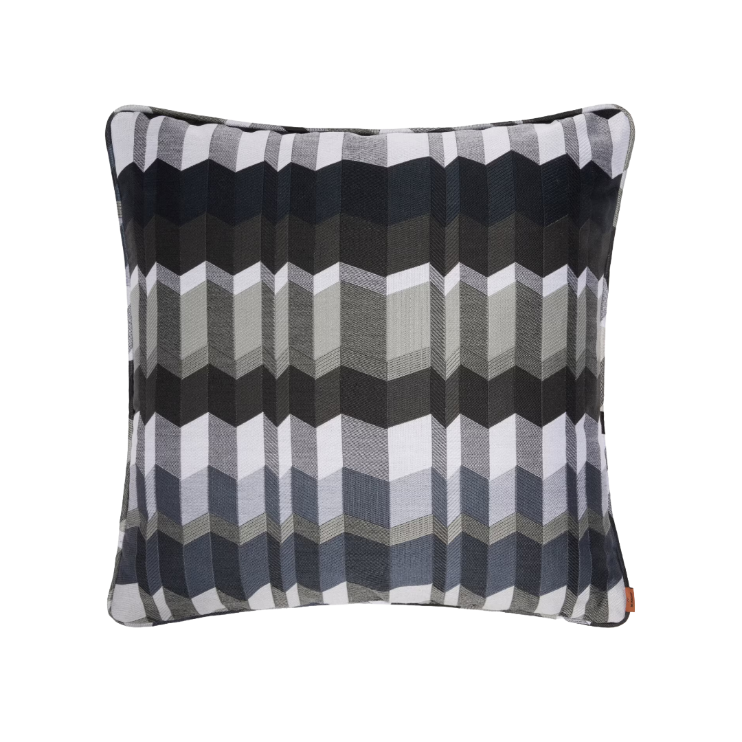 Positano cotton-blend cushion BLACK MULTICOLOR 160, 40x40